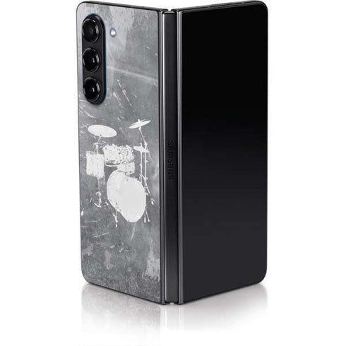 Faded Drumset Galaxy Z Fold5 5G Skin